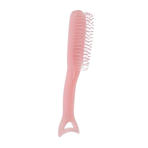 Homoyoyo Mermaid Haarbürste mit Rutsch Griff Massagekamm für Frauen und Mädchen Entwirrt Nasses und Trockenes Haar Haarbruch Stylischer Pinker Frisierkamm für Alltag und Kopfhautmassage von Homoyoyo