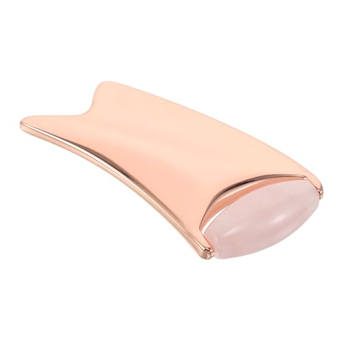 Homoyoyo Metall Guasha Face Tool mit Rollkopf Kühlender Gesichtsmassageroller für Frauen Ergonomisches Hautpflegegerät zur Gesichts und Augenmassage Fördert Durchblutung und Hautstraffung von Homoyoyo
