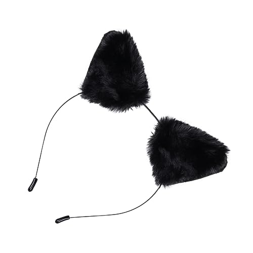 Homoyoyo Metall Ohrhaarband Schwarzes Tierohr-haarreif Ohrkopfbedeckung Haarreif Metallkopfschmuck Für Damen Stirnband Partyzubehör von Homoyoyo