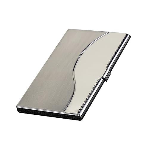 Homoyoyo Metallgehäuse Namensfall Container Reisezubehör Funktionierender Halter Silver von Homoyoyo