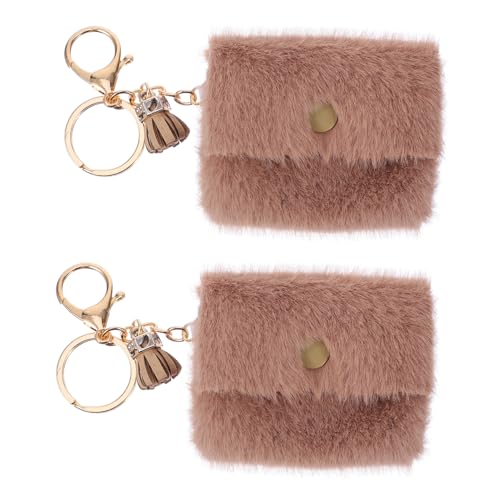 Homoyoyo Mini Geldbörse Für - 2er Set Schlüsselanhänger Tasche Im Niedlichen Design - Ideal Für Mädchen Perfekt Für Geldwechsel Und Als Kartenhalter Aus Weichem Material von Homoyoyo