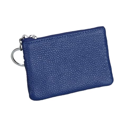 Homoyoyo Mini -Handtasche Beutel Münze Damen geldbörse süße Münzgrundstück Schlüsseletui Geldbörse mit Clip Frauen-PU-Brieftasche PU-Geldbörsen Reißverschluss Brieftasche Blau von Homoyoyo
