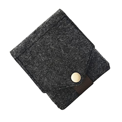 Homoyoyo Mini Kosmetiktasche mit Spiegel Praktische Tragbare Lippenstift Aufbewahrung für Damen Dunkelgrau Snap Button Design für Lippenstifte für Unterwegs Homoyoyo Mini Kosmetiktasche mit Spiegel Praktische Tragbare Lippenstift Aufbewahrung für Damen Dunkelgrau Snap Button Design für Lippenstifte für Unterwegs von Homoyoyo