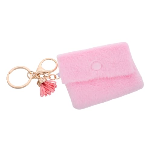 Homoyoyo Mini Schlüsselanhänger Geldbörse Für Mädchen Süßes Und Münzbeutel Oder Schlüsselanhänger Pinkfarbene Tasche Für Handtaschen Und Rucksäcke von Homoyoyo