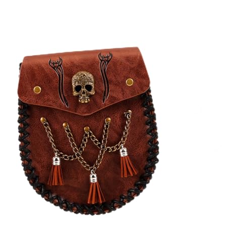 Homoyoyo Mittelalterliche Pu-Material Gürteltasche Für Cosplay Festival Und Halloween Robuste Authentische Retro-Waist Bag Für Männer Und Frauen Vielseitig Einsetzbar Als von Homoyoyo