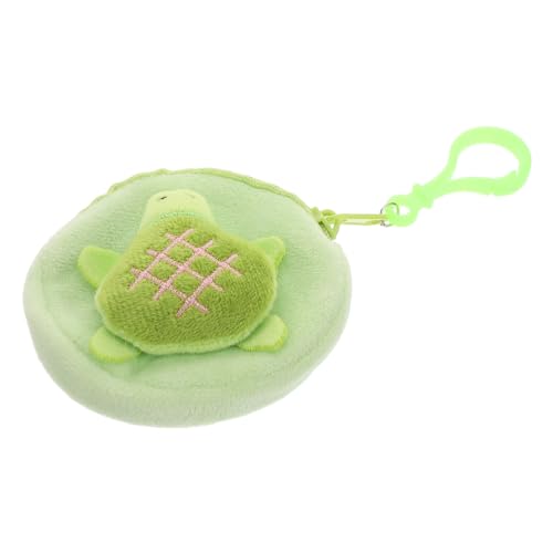 Homoyoyo Cute Kawaii Schildkröte Plüsch Münzbeutel Lustige Geldbörse Für Damen Tragbare Tier-münztasche Für Shopping Schlüsselanhänger Grünes Design von Homoyoyo