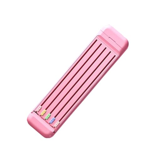 Homoyoyo Multifunktionale Stiftbox Tragbare Aufbewahrungsbox für Schreibwaren Praktischer Stifte Organizer für Schule und Zuhause für Schüler Leicht und Robust Sanftem Rosa von Homoyoyo