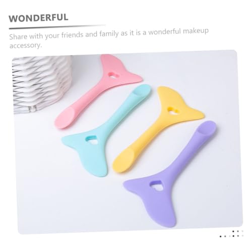 Homoyoyo Multifunktionaler Eyeliner Helfer aus weichem Silikon mit mondförmiger Form elastisch kompakt für präzises Augen Make up und Lippenumriss für Anfänger und unterwegs von Homoyoyo