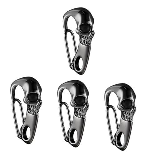 Homoyoyo Multifunktionaler Skull Karabiner Schlüsselanhänger Rostfreiem – Vintage Design - Leicht Und Tragbar - Ideal Zur Schlüsselorganisation Und Als Stylische Dekoration Für von Homoyoyo