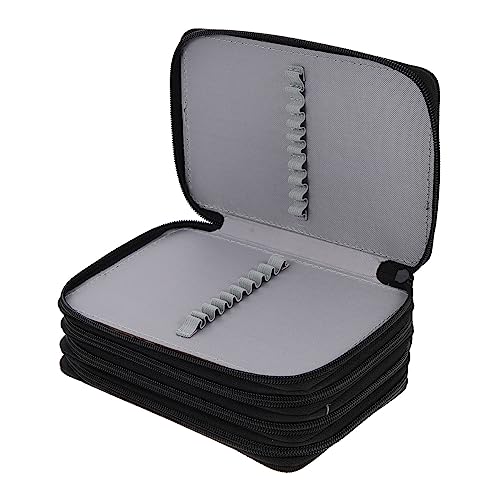 Homoyoyo Multifunktionales Fächer Federmäppchen für Buntstifte und Aquarellstifte Tragbare Verschleißfeste Stifttasche mit Griff Organizer für Künstler und Schüler von Homoyoyo