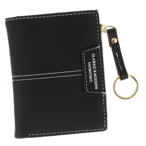 Homoyoyo 1stück Multifunktionale Damen Geldbörse Mit Schlüsselanhänger Kleiner Handtaschen Münzbeutel Für Karten Und Kleingeld Schwarz Für Alltag Shopping Und Ausflüge von Homoyoyo