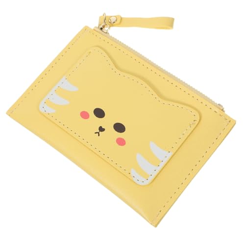 Homoyoyo Multikard-Münzbeutel klein Schlüssel Münze Mini-Geldbörse Mädchen wechseln die Handtasche Geldbörse Brieftasche Geldbörse für Damen Beutel ändern Geldbörse für Mädchen Pu Gelb von Homoyoyo