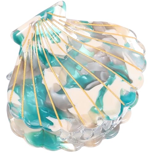 Homoyoyo 1stück Muschel Haarklammer Für Damen Und Mädchen Verstellbar Und Rutschfest Idealer Haarclip Für Pferdeschwanz Und Frisuren Farbe Grün von Homoyoyo