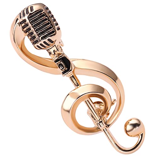Homoyoyo Musikbrosche Strass Große Geburtstagsnadel Mit Musikbrosche Anstecknadel Strickjacke Machen Musiknadel Musiknotenbrosche Brosche Ausdrucksnadel Brosche Damen Weihnachtspullover von Homoyoyo