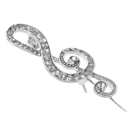 Homoyoyo Musiknoten Brosche Schmuck Hemd Anstecker Musiknoten Anstecknadel Strass Brosche Musiknoten Brosche Musikbrosche Broschen Und Anstecker Für Frauen Musik Anstecker Strass von Homoyoyo
