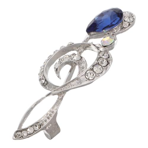 Homoyoyo Musiknotenbrosche Anstecknadel Brosche Strassbrosche für Kleid Broschennadel Anstecknadel für Musiknoten Strassnadel Strassbrosche Pin Zinklegierung Silver von Homoyoyo