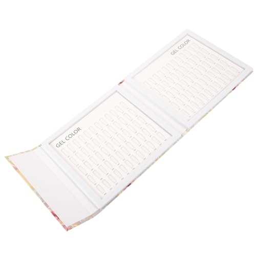 Homoyoyo Nagel Farbpalette Buch Farben Nagellack Display Praktisch für Nail Art Präsentation und Pediküre Übungsbrett für Nageldesigns von Homoyoyo