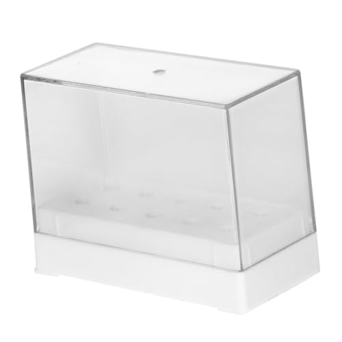 Homoyoyo Nail Drill Bit Organizer Aufbewahrungsbox Fach Transparent Nagelbohrer Halter Professioneller Stand für und Heimgebrauch von Homoyoyo