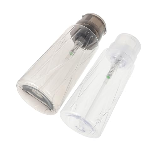 Homoyoyo Nail Polish Remover Flasche Transparent Schwarz Pumpspender mit Drückfunktion Kompakt für Präzise Dosierung für Nagelpflege Zuhause Reise Büro Mehrfach Verwendbar von Homoyoyo