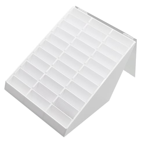 Homoyoyo Nail Tip Aufbewahrungsbox Weiß Nageldesign Präsentationsbox für Nagelkunst Organizer Kompakt Langlebig Geeignet für Nagelstudio und Heimgebrauch von Homoyoyo