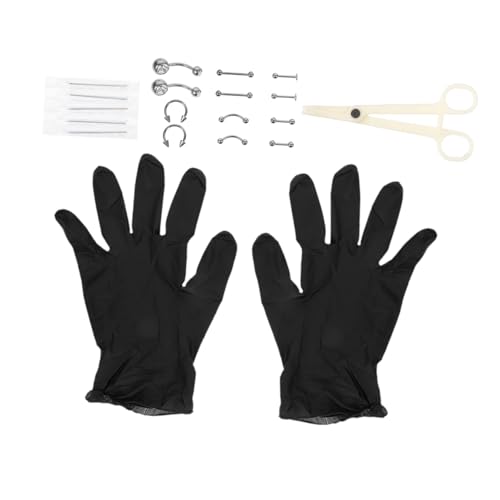 Homoyoyo Nasenpiercing Teilig Nasenstecker Schmuck Körperpiercing Schmuck Septum Piercing Kit Sicher und Einfach zu Tragen für Damen und Herren von Homoyoyo