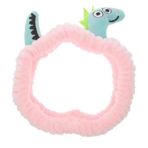 Homoyoyo Niedliches Dinosaurier Stirnband für Damen und Mädchen Dehnbares Spa Haarband zum Waschen Gesichts Weiches Cartoon Haarschmuck Bequemes Make Up Haarband für Alltag und Party von Homoyoyo