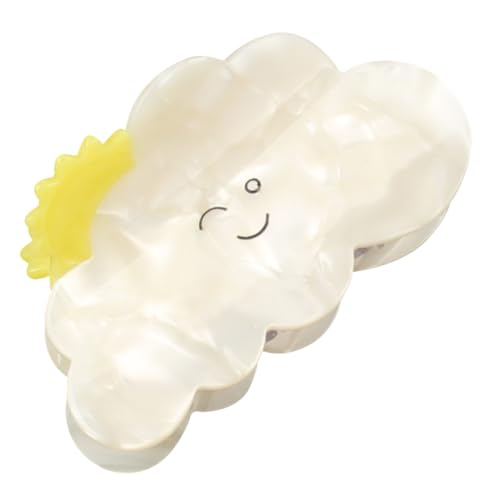 Homoyoyo Nonslip Haarkralle mit Flexibler Langlebiger Klammer für Frauen Modischer Wolkenform Haarclip Vielseitiges Haarschmuck Accessoire für Alltag Make Up und Küche von Homoyoyo