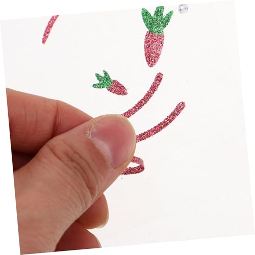 Homoyoyo Osterhasen Gesichtssticker Glitzer für Karneval und Party Tierische Dekoration Sicherer Hautschutz Einfache Anwendung Temporäre Bunny Make up Aufkleber für Festliche Anlässe von Homoyoyo