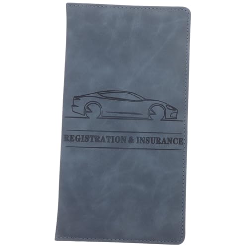 Homoyoyo Solid Color Pu Fahrzeugschein Und Versicherungskartenetui Multifunktionale Brieftasche Für Führerschein Und Kreditkarten Und Für Und von Homoyoyo