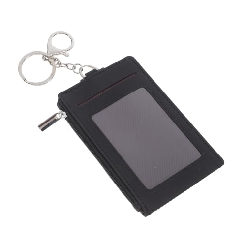 Homoyoyo PU Kartenhalter mit Schlüsselring Multifunktional für Ausweise Buskarten Wasserdichtes Design für Büro und Reisen Eleganter Kartenetui für Männer und Frauen von Homoyoyo