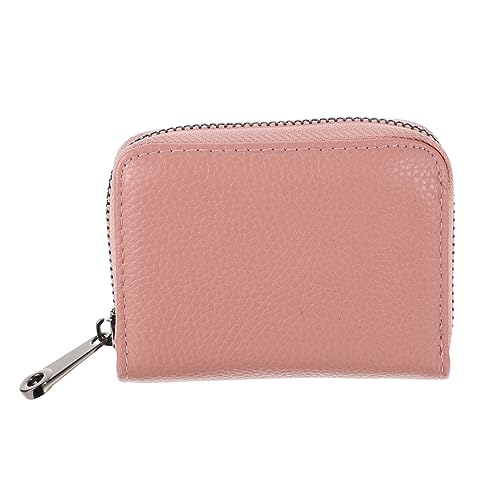 Homoyoyo Kartengeldbörse Aus Pu-Kunstleder Mit Mehrzweck-Taschen Kartenetui Für Kreditkarten Und Personalausweis Kartenpaket-geldbörse Mit Reißverschluss Für Bargeld Und Visitenkarten von Homoyoyo