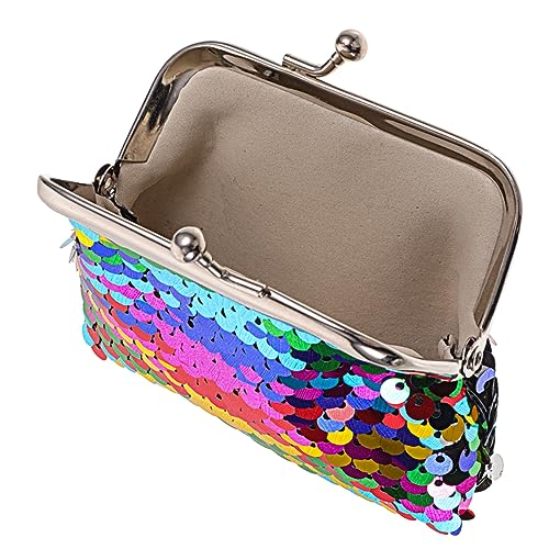 Homoyoyo Pailletten Geldbörse Mini Mädchen Geldbörse Aus Hochwertigem Material Mit Paillettenverzierung Für Karten Münzen Schlüssel Und Kleingeld von Homoyoyo