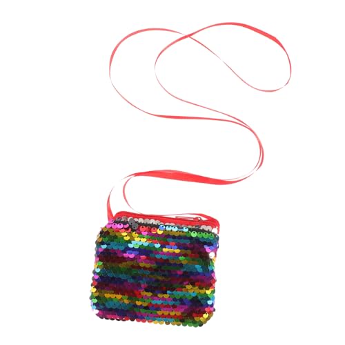 Homoyoyo Schultergurt-geldbörse Mit Pailletten Kleine Münzgeldbörse Aus Hochwertigem Material Leicht Und Tragbar Für Bargeld Kleingeld Und Reiseutensilien von Homoyoyo
