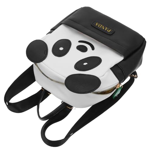 Homoyoyo Panda-Rucksack Cartoon-Muster Schulrucksack Für Jungen Und Mädchen Reiserucksack Schultasche Schultertasche Groß Schwarz Verstellbare Schultergurte von Homoyoyo