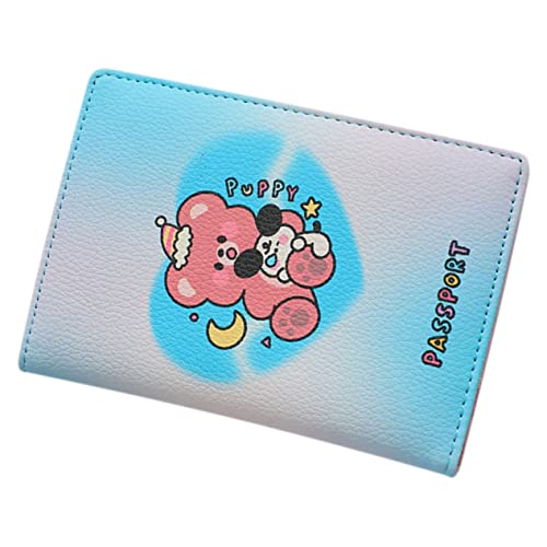 Homoyoyo Passhalter mehrere Karten Inhaber Reiseorganisator wasserdicht leicht Essentials Brieftasche Damen portmonee Herren Reisepass-Organisator Reisekartenhalter Passhülle PU-Leder Blau von Homoyoyo
