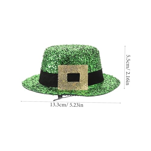 Homoyoyo Patrick's Day Haarklammer Damen Kleiner Grüner Hut Haarschmuck Festlicher Haarclip für Mädchen und Frauen von Homoyoyo