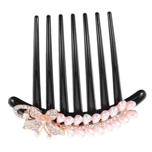 Homoyoyo Perlen Haarkämme Damen Haarkamm Stecken mit Strass Haarklammer für Hochsteckfrisuren Formelle Anlässe Vielseitiger Leichter und Langlebiger Haarschmuck von Homoyoyo