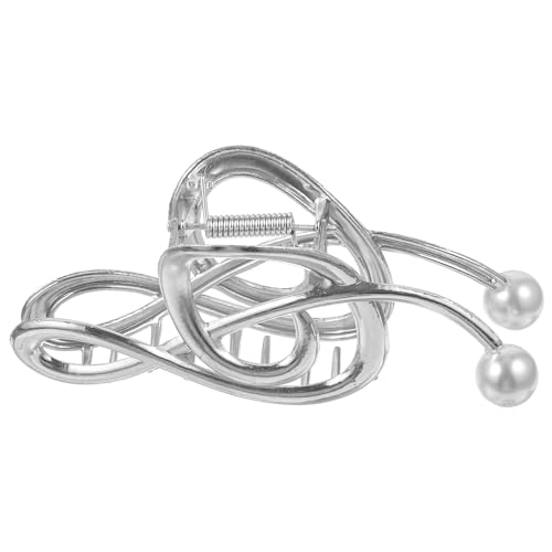 Homoyoyo Perlen-haarklammer Mit Musiknoten-design Große Haarklammer Aus Metall Für Frauen Elegant Und Langlebig Sicherer Halt Für Dickes Haar von Homoyoyo