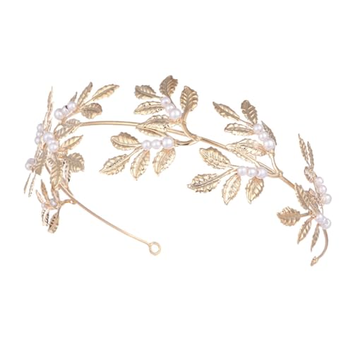 Homoyoyo Hochzeit Tiara Für Frauen Brautkrone Mit Kunstperlen Haarschmuck Zur Hochzeit Geburtstagskrone Für Damen Cosplay-accessoire von Homoyoyo