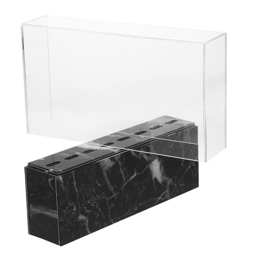 Homoyoyo Pinzetten Regal aus Acryl Langlebiger Beauty Organizer für Make Up Pinzetten Transparenter Aufbewahrungsständer für Salon und Reisen Staubgeschützt Einfache Zugänglichkeit von Homoyoyo