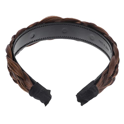 Homoyoyo Plaited Design Haarband für Damen Synthetisches Fischgrätenzopf Stirnband Breites Haaraccessoire für Alltag Partys und Festliche Anlässe Modischer Haarschmuck mit Zopfoptik von Homoyoyo