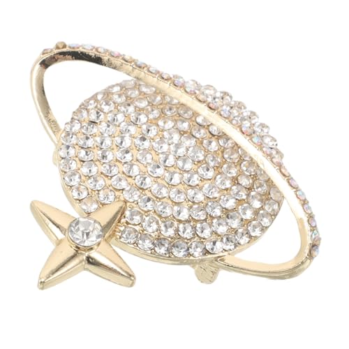 Homoyoyo Planet Brooch Pin Für Goldene Corsage Anstecker Für Jacken Und Kleidung Modisches Accessoire Mit Sternen-design Für Besondere Anlässe Und Alltägliche Outfits von Homoyoyo