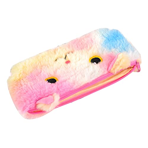 Homoyoyo Plüsch Bleistiftbeutel Süßes Cartoon Federmäppchen für Schule Kunstbedarf Kompaktes Design Robuste Reißverschlussöffnung und Kreative Aktivitäten von Homoyoyo