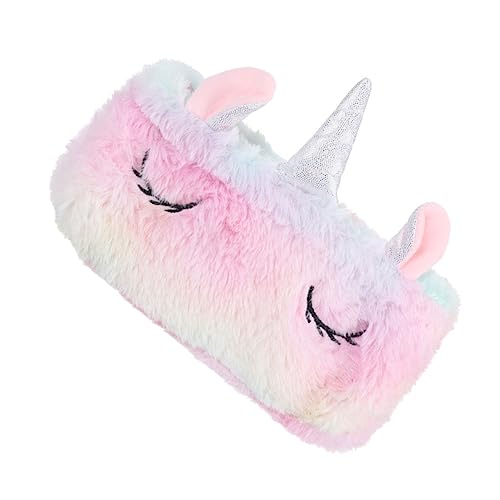 Homoyoyo Plüsch Federmäppchen Mädchen Bunt Multifunktional Kosmetiktasche Münzbeutel Reise Aufbewahrung Weich Umweltfreundlich Waschbar von Homoyoyo