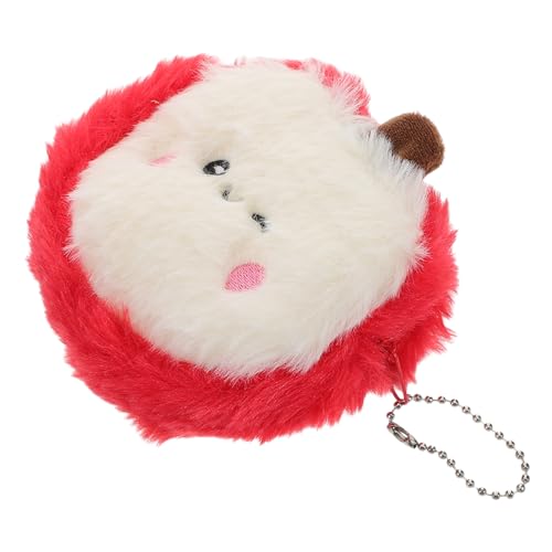 Homoyoyo Apfel- Geldbörse Plüsch Kleine Praktische Münztasche Mit Reißverschluss Süßes Frucht-Design Für Mädchen Und Mädchen Für Und Täglichen Gebrauch von Homoyoyo