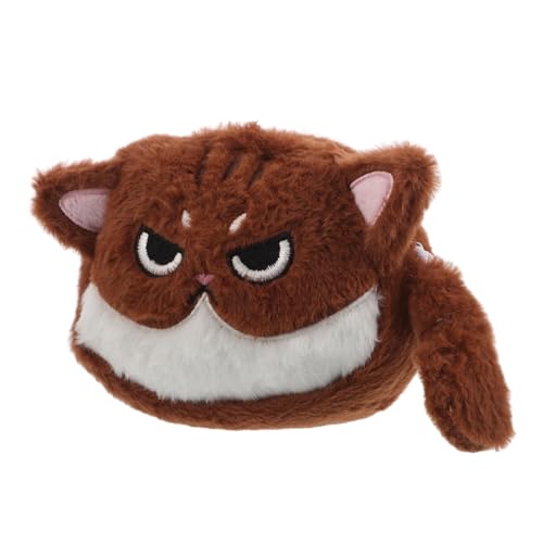 Homoyoyo Plüsch Katzen Geldbörse Entzückendes Katzen Portemonnaie – Plüsch Geldbörse Für Mädchen – Niedliche Schlüsseltasche Mit Cartoon Lippenstift – Tier Geldbörse von Homoyoyo