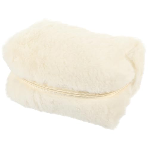 Homoyoyo Plüsch Kosmetiktasche Handtasche Damen Tragbare Kulturbeutel mit Reißverschluss Kompakt und Leicht Weiche Makeup Tasche für Reisen und Outdoor Multifunktionale Aufbewahrungstasche von Homoyoyo