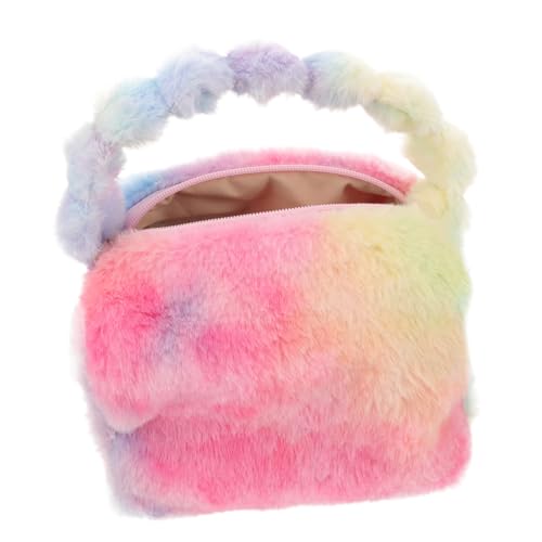 Homoyoyo Plüsch Kosmetiktasche Weich Tragbar Reise Kulturtasche Multifunktional für Make Up Hautpflege Stifte Kleine Utensilien Organizer Modisch Elegant Homoyoyo Plüsch Kosmetiktasche Weich Tragbar Reise Kulturtasche Multifunktional für Make Up Hautpflege Stifte Kleine Utensilien Organizer Modisch Elegant von Homoyoyo