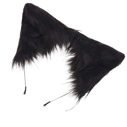 Homoyoyo Tierohren Stirnband Plüsch Haarband Metall Party Geburtstag Cosplay Weihnachten Maskenball Accessoire Kopfbedeckung von Homoyoyo