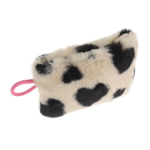 Homoyoyo Tragbare Schminktasche Aus Plüsch – Tragetasche Für Damen Lippenstift-Tragetasche Für Den Außenbereich Kosmetiktasche Aus Plüsch Mit Herz-Design Für Unterwegs Homoyoyo Tragbare Schminktasche Aus Plüsch – Tragetasche Für Damen Lippenstift-Tragetasche Für Den Außenbereich Kosmetiktasche Aus Plüsch Mit Herz-Design Für Unterwegs von Homoyoyo